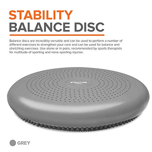 Structure Fitness Stability Disc Balance Pad wobble Air Cushion Ankle Knee Yoga Board with Pump - Image 3