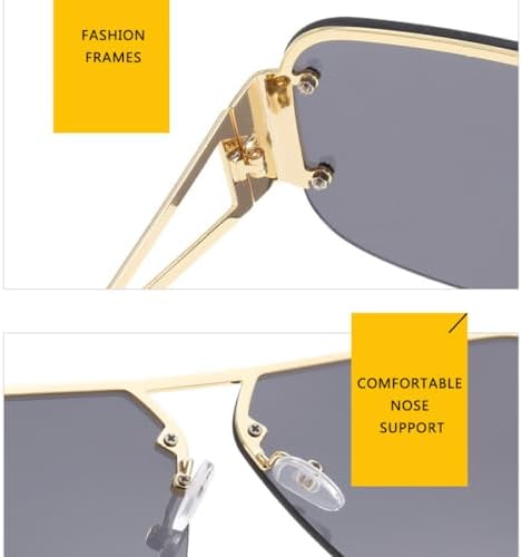 Fashion Retro Square For Women Sunglasses Vintage Metal Frame Men Clear Lens Trending Shades UV400 Sun Glasses