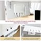 Desk Side Storage, Under Desk Storage, No Drill Steel Hanging Desk Organizer, Laptop Holder, Desk Storage Holder für Büro & Haus (Weiß)