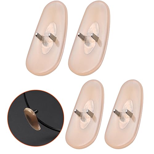 Image of Clear Soft Silicone Replacement Nose Pads for Ray-Ban Aviator RB3025 /RB3026 /RB3030 /RB3211 /RB3362 /RB3445 /RB4175