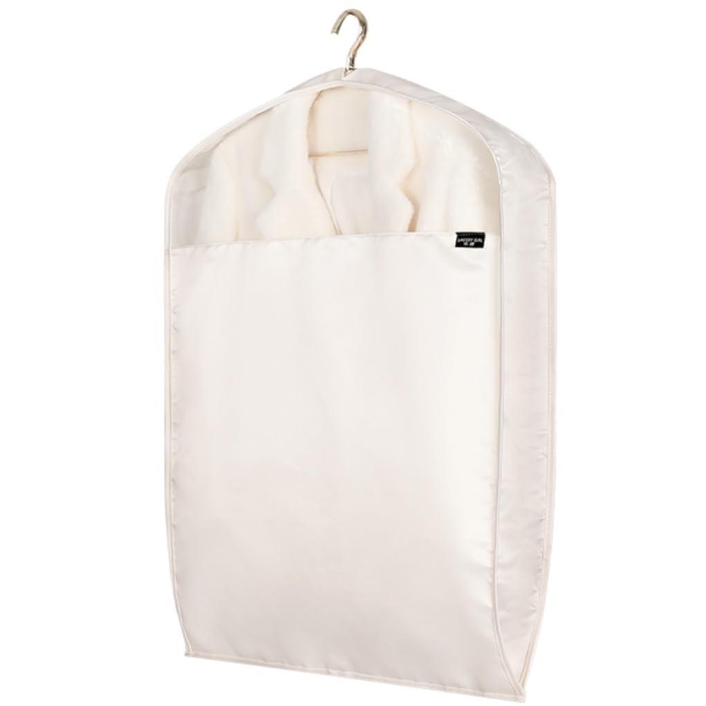 Coat Garment Bags Suit Cover 3.5" Gussetes Suit Bags Hanging 2 Pack Garment For Travel, Clothes Bag Clothes Protectors(C,140 * 58cm)