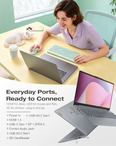 Lenovo IdeaPad Slim 3i 15.6" FHD Business Student Laptop Intel i3-N305 - image 6