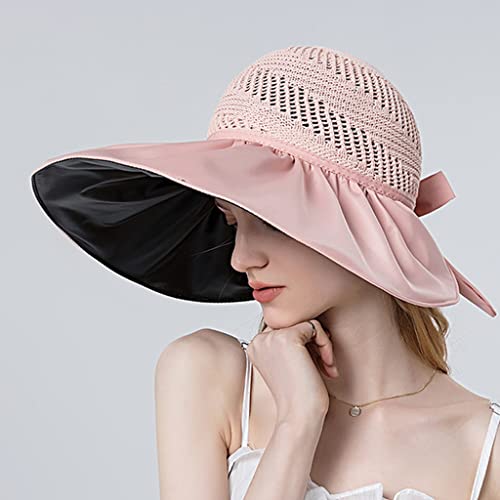 Visière en paille haut de gamme pour femme chapeau de soleil élégant pour l'été