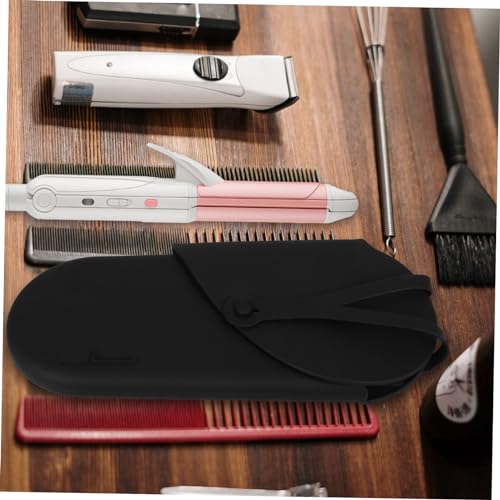 Bolsa portátil de silicona FRCOLOR para rizador y plancha de pelo, funda de viaje para herramientas de peinado calientes, práctica y diseñada para uso en casa y salón miniatura 3