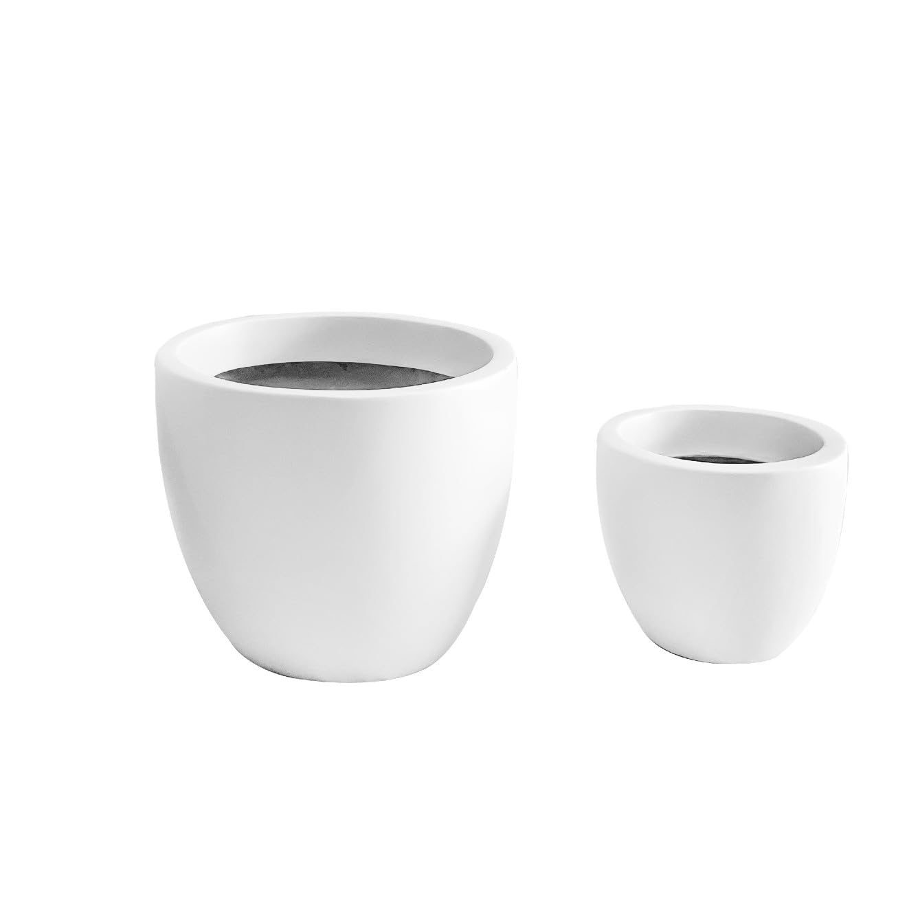 JP PLANTERS Fiber Bowl Fiberglass Planter - Flower Plant Pots for Living Room, Balcony, Garden - Lightweight Indoor and Outdoor Gardening, Modern Decorative Pot with Drainage Hole (Set of 2 White) (B0CJY9Z4DF) Amazon Price History, Amazon Price Tracker