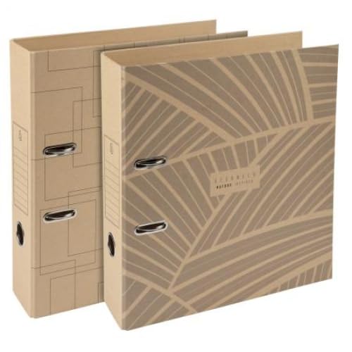 Lot de 10 Classeur à levier ETERNECO, dos 70mm, recouvert papier enduit, motifs assortis (2)