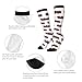 Fashion Calf-Length Color-Blocked Knee-High Socks With 3D Printed Design, Unisex