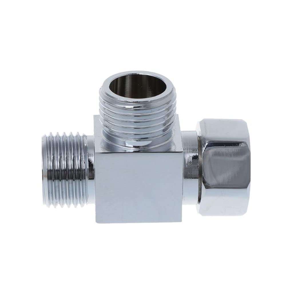 Valvola deviatrice G1/2" in ottone, 3 vie Y forma/adattatore quadrato universale per sistema doccia a mano componente di ricambio deviatore rubinetto