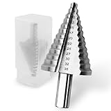 Stufenbohrer, Stufenbohrer Metall, Kegelbohrer 5-35mm Hochgeschwindigkeits-Stahl-Schraubenschlitz-Treppenbohrer Dreieckbohrer Multifunktionsbohr