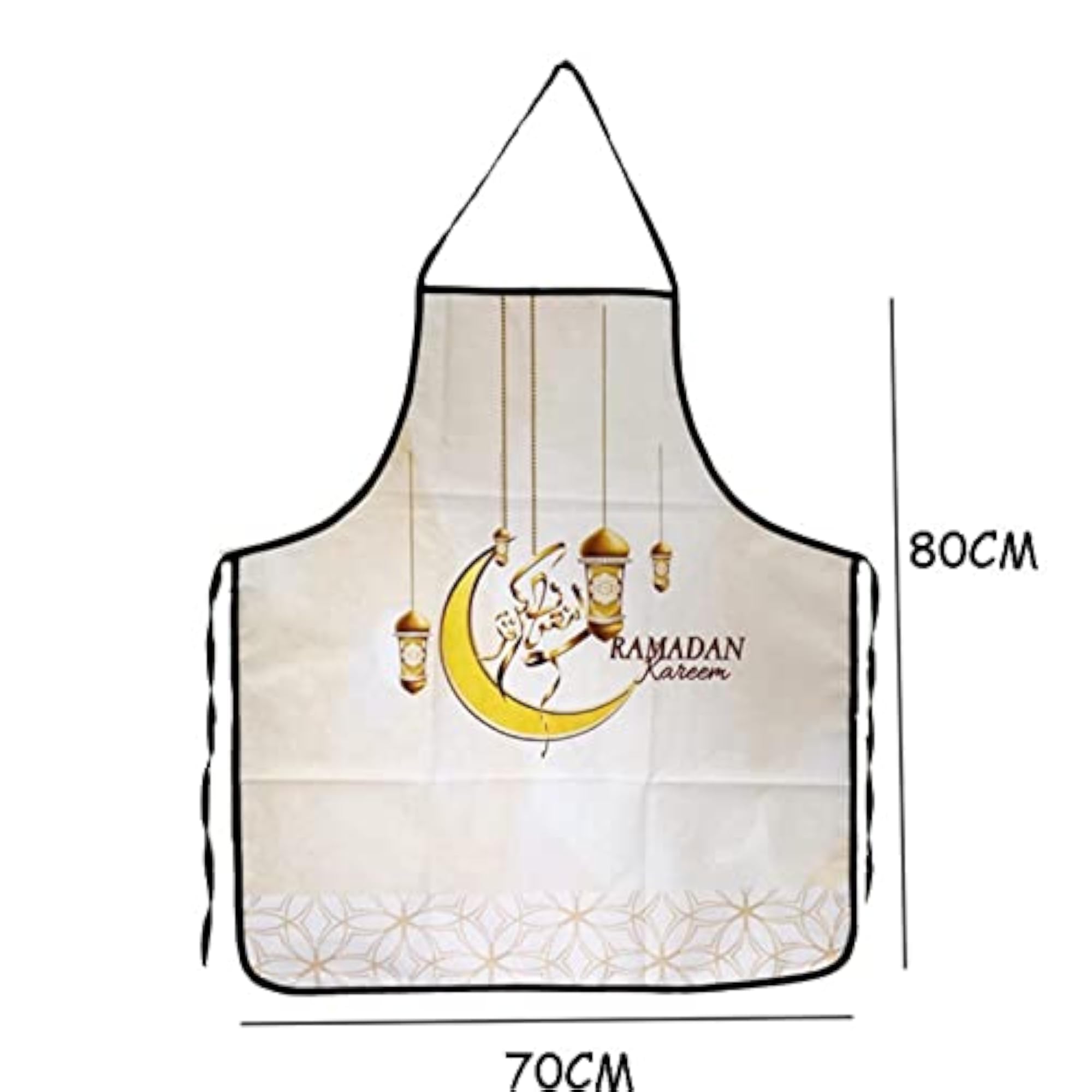 Kitchen Apron Ramadan Decoration Digital Printing, Blue