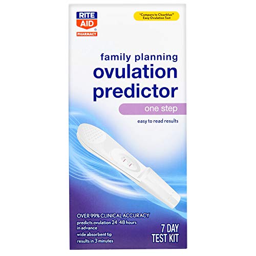 Rite Aid 7 Day Ovulation Predictor Kit - 7 Test Strips | Ovulation Test Strips | Easy Home Ovulation Test Kit