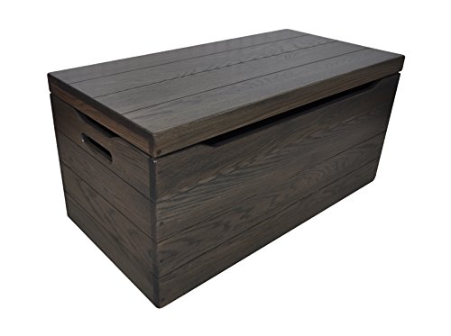 36-Wooden-Storage-Chest–Handmade-Amish-Hope-Chest–Storage-Trunk-wAnti-Slam-Hinges–Solid-Wooden-Chest-wHandles–Clothing-Keepsake-Blanket-Chest-Oak-Wood-Antique-Slate-Stain-36 36 Wooden Storage Chest–Handmade Amish Hope Chest–Storage Trunk wAnti Slam Hinges–Solid Wooden Chest wHandles–Clothing Keepsake Blanket Chest Oak Wood Antique Slate Stain 36