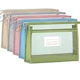 Meshes Aktenordner Organizer, Aktenschutzhülle, durchsichtige Tasche, Kartenhalter, klare Ansichten, Design für Unternehmen, unverzichtbare Geldbörsentaschen für die Organisation