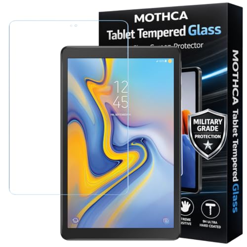 Image of Mothca Premium Tab Tempered Glass For Samsung Galaxy Tab A 10.5 Inch (SM-T590 / SM-T595) With Installation kit (Pack of 1)