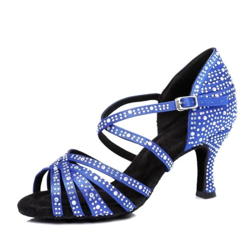 Escarpins bout ouvert femme bleu finis les pieds fatigués en été