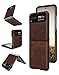 Foluu for Motorola Razr 2023 Case [Not fit Razr Plus 2023], Moto Razr 2023 Leather Case, PU Leather + Hard PC Shell Ultra Thin Slim Durable Protective Phone Case Cover for Motorola Razr 2023 Brown
