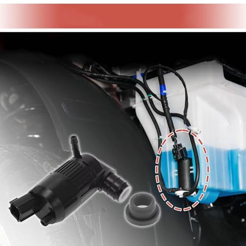 Bomba de limpiaparabrisas para Ford Taurus 2008-2019 con ojal repuesto BA53-17664-AA 6