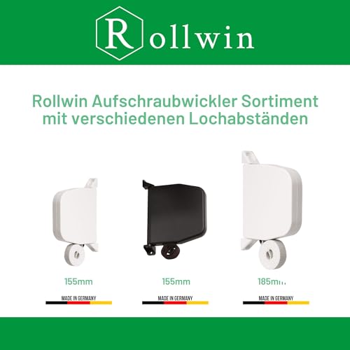 Rolladen Gurtwickler Rollwin Aufputz mit 5m Rolladengurt und 185mm Lochabstand