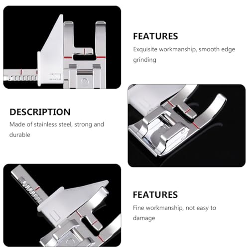 2 Piezas Pie Prensatelas de Guía Ajustable para Máquina de Coser miniatura 3