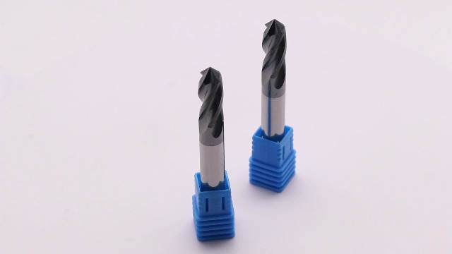 Image of 4 Flute 90 Solid Carbide Drill Mill Set(2Pcs, 5 /16 inch), AlTiN Coated | 90 Included Angle, 5 /16 inch Cutting Dia, 5 /16 inch Shank, 13 /16 inch LOC, 2-1 /2 inch OAL For Milling Alloy Steel, Carbon Steel, Cast Iron