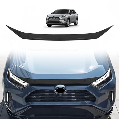 Image of TripleAliners Hood Bug Deflector Protector for 2019-2025 Toyota RAV4 | Hood Protector, Bug Deflector Shield Replacement, Flexible TPE Material, Easy to Install, Upgraded adhesion