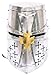 Medieval Knight Templar Helmet, Crusader Helmet, Handmade Metal, Knight Costume, Cosplay, Historical Replica, Movie Prop, Gift