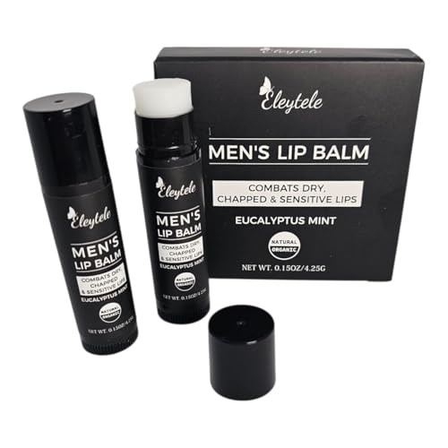 Bálsamo Labial Hombre Pack – Protector Hidratante Natural para Cuidado de Labios Secos – Set de Regalo Masculino
