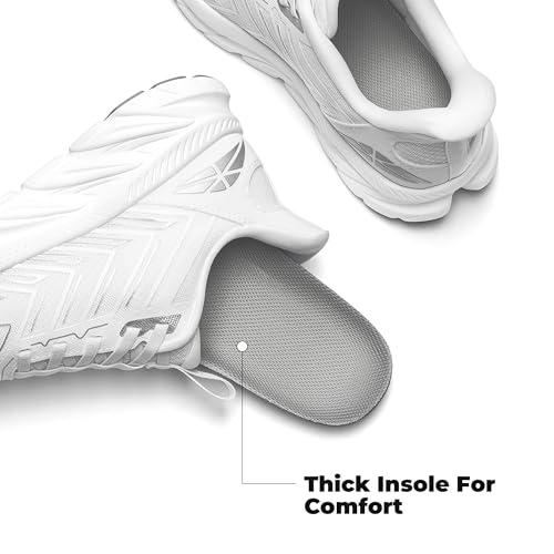 Image of ALLSWIFIT Women's Slip On Walking Shoes Running Comfortable Tennis Breathable Non Slip Athletic Gym Workout Cross Training Fashion Sneakers