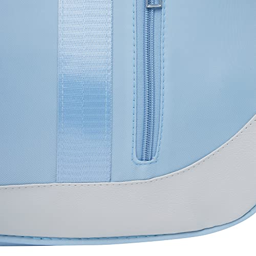 Image of Furn Aspire Gym Bag for Women and Men Durable Training Fitness Travel Duffel Handbag with Shoes Compartment and Wet Pocket Lightweight Gymbag (E). Light Blue