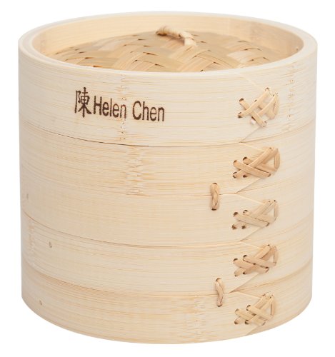 Helen Chen's Asian Kitchen Bambus-Dampfgarer 15,2 cm Bambus-Dampfgarer 6-Inch Bambusfarben