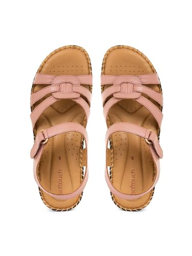 Image of Khadim's Softouch Leather Wedge Heel Sandal for Women