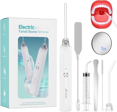Tonsillenstein Entferner Set, Elektrisches Mandelsteine Entfernen, 3-Stufen-Absaug-Mandelsteinentferner, Mit LED-Licht, Spritze, Zungenspatel, Einfach Mandelsteine Entfernen und Mundgeruch stoppen Tonsillenstein Entferner Set, Elektrisches Mandelsteine Entfernen, 3-Stufen-Absaug-Mandelsteinentferner, Mit LED-Licht, Spritze, Zungenspatel, Einfach Mandelsteine Entfernen und Mundgeruch stoppen