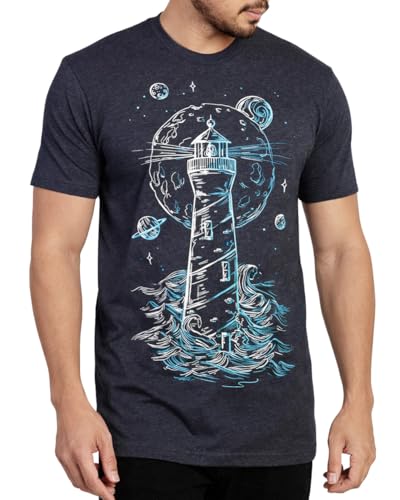 Into The AM Am Plain Tees Lot de 6 t-Shirts Unis pour Homme, Regardez Dehors, S