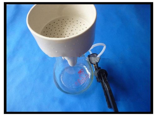 GOWE Buchner - Set imbuto, 2500 ml, 2,5 l, con pompa a vuoto manuale