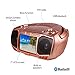 Aiwa Portable Boombox, Crystal Clear Sound with 3W x 2 Speakers and Bass Function, Featuring a 7