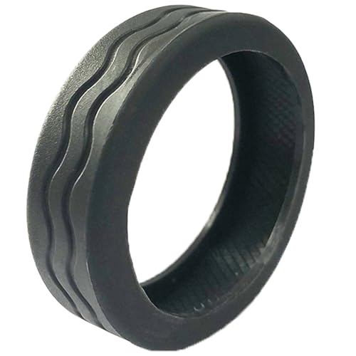 YUGSHNKFC Lot de 8 housses de roue en caoutchouc coloré pour valises silencieuses à roulettes, protection de rechange pour valises, Noir , One Size