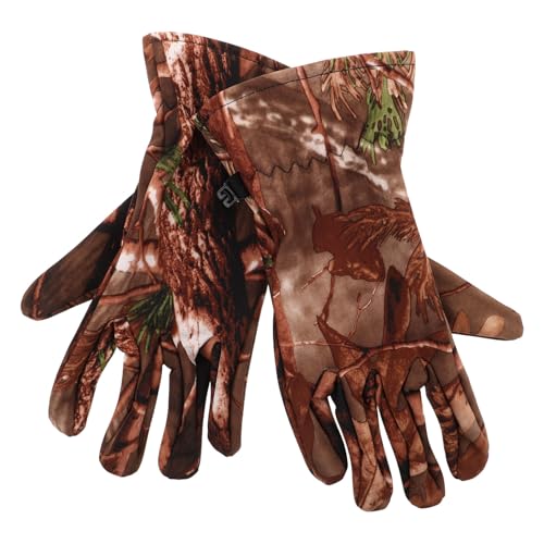 Abaodam Guantes de Esquí Impermeables para Hombre, Guantes Tácticos de Camuflaje XL, Resistentes al Viento Frío, Dedos Completos para Actividades al Aire Libre como Tiro, Ciclismo