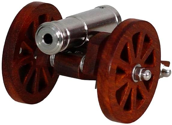 Vista 4 de zonzxcv Z-ONE - Mini cañón de acero inoxidable modelo antiguo cañón de cubierta naval (modelo pequeño de cañón Napoleón)