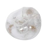 BANGSUN Aufblasbarer Sofa-Sessel für Erwachsene, transparent, faltbar, mit Paillettendekor für Freizeit, goldfarben