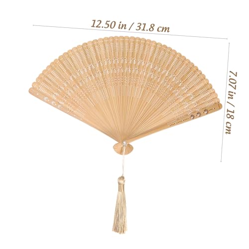 Éventail compact de style chinois contre les bouffées de chaleur - 2