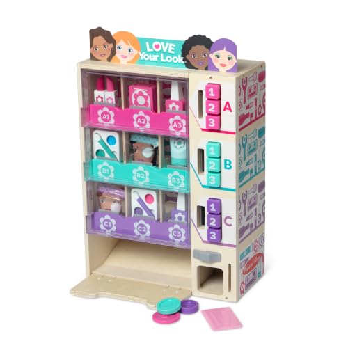 Melissa & Doug Beauty Kiosk Wooden Vending...