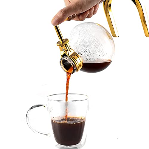 FFFHYIZH Siphon-Kaffeemaschine, Siphon-Kaffeemaschine-Set, Kaffee-Siphon-Siphon, Verbrühschutz für 5 Tassen, Vakuum-Kaffeemaschinen, Schwarz 6 FFFHYIZH Siphon-Kaffeemaschine, Siphon-Kaffeemaschine-Set, Kaffee-Siphon-Siphon, Verbrühschutz für 5 Tassen, Vakuum-Kaffeemaschinen, Schwarz