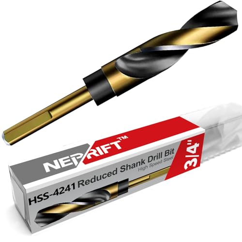 3/4 Inch Drill Bit Reduced Shank High Speed Steel 4241 for Metal & Steel