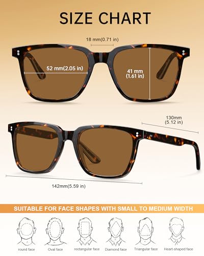 Image of STGATN Polarized Sunglasses for Men and Women, UV400 Protection Trendy Retro Sun Glasses for Driving Outdoor Hiking Fishing