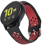 ISABAKE 20mm 22mm Klockarmband för Garmin Vivoactive, Samsung Galaxy Watch - Quick Release Siliko...