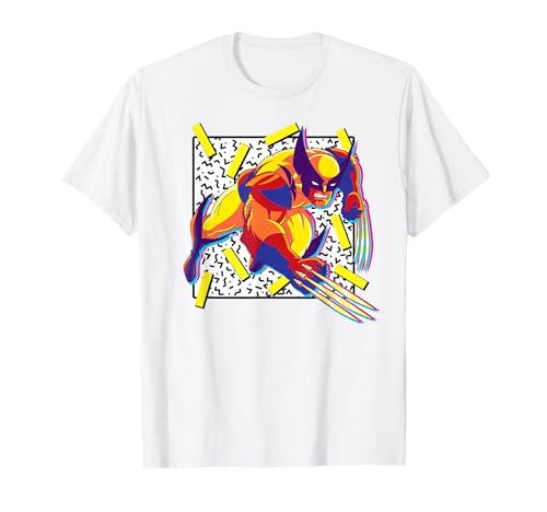 T-shirt Wolverine vintage Marvel X-Men 90s vêtement geek pour homme
