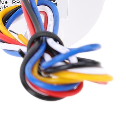 52 -mm -Drehzmeter, 6000 U/Min -Drehzahlmesser für LKW, Traktoren, Wohnmobile, Boote mit Sieben Hintergrundbeleuchtungsfarben, Professionelle und (Schwarzes Zifferblatt