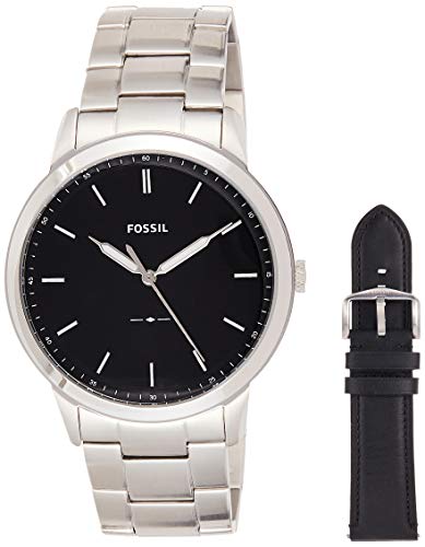 Preisvergleich Produktbild Fossil Herren Analog Quarz Uhr mit Edelstahl Armband FS5451SET
