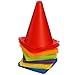 Faswin 30 Pack Soccer Cones, 7 Inch Colored Cones for Sports, Traffic Cones Training Agility Field Marker Plastic Cone for Skating, Football, Games, Indoor Outdoor Activity & Festive Events, 6 Colors