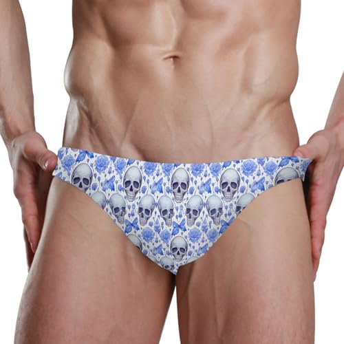 Skull Swim Briefs for Men Swimsuit Bikini Swimwear S A1133044
